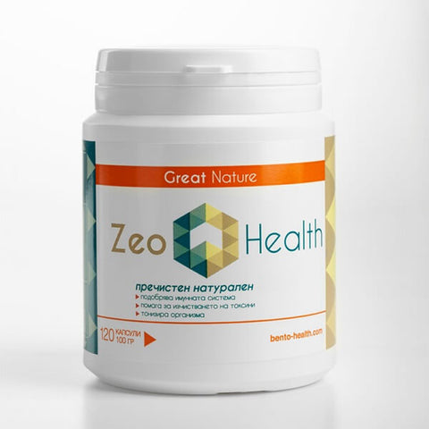 Zeo Health бентонит в капсула пречиства токсини и тежки метали 120 бр