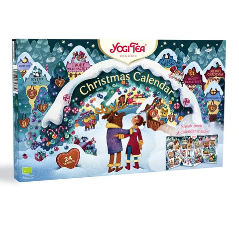 Коледен Адвент календар, селекция от 24 пакетчета чай Yogi Tea