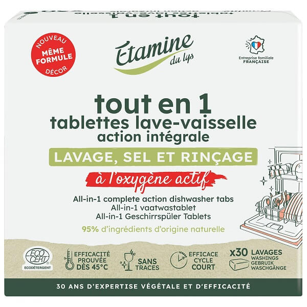 Био таблетки за съдомиялна, 30 броя Etamine