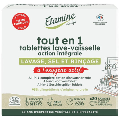 Био таблетки за съдомиялна, 30 броя Etamine