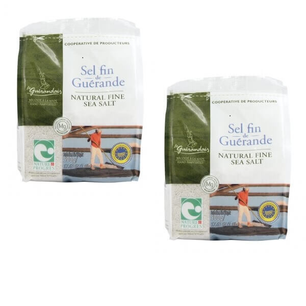 Келтска морска сол, суха, фина, 500 гр - 2 броя