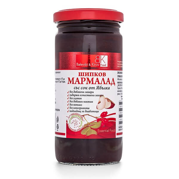 Шипков мармалад със сок от ябълки, 290 гр Балевски и Киров